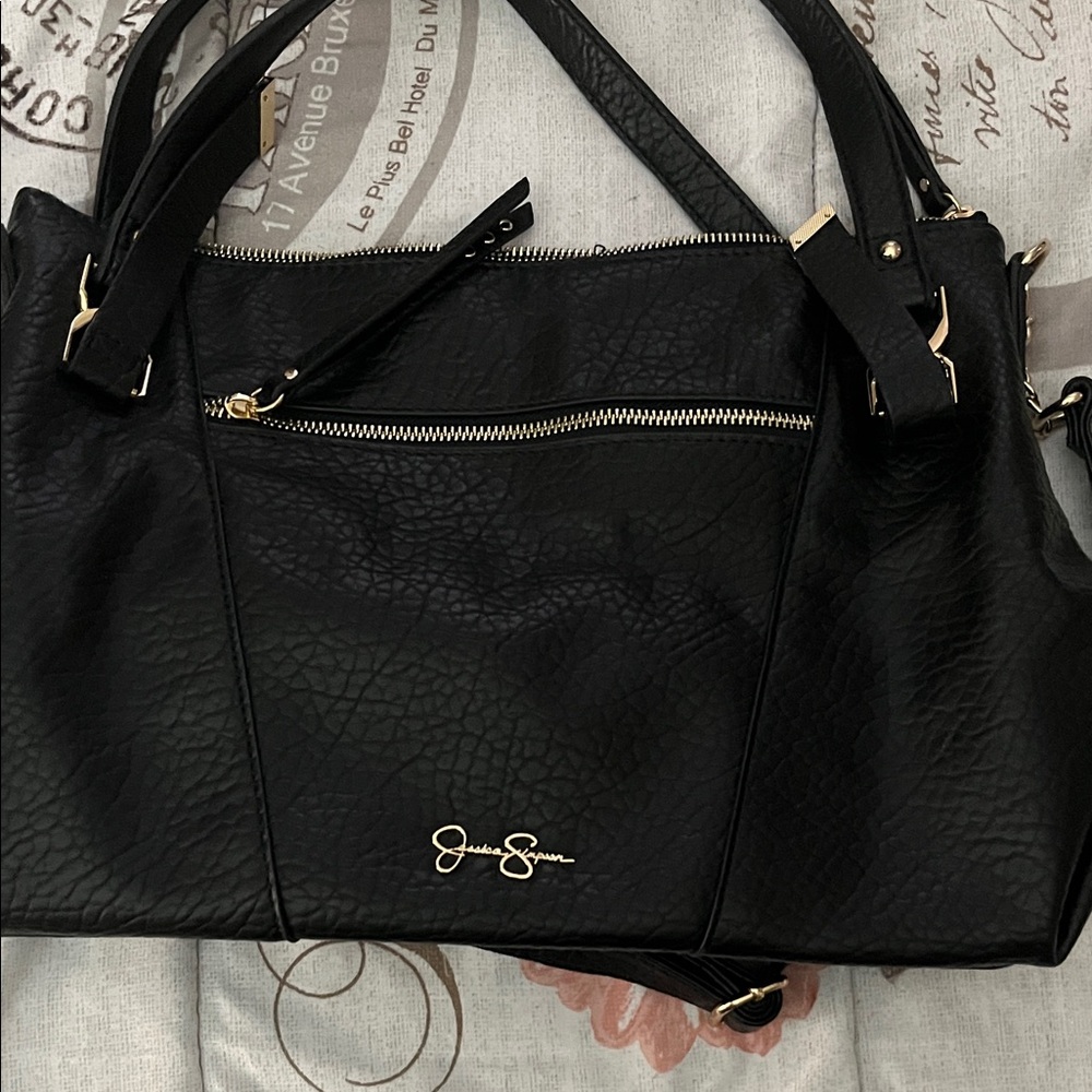 Jessica Simpson Elegant Black Shoulder Bag